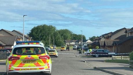 Armed police lock down Scots street amid reports of 'man with crossbow'