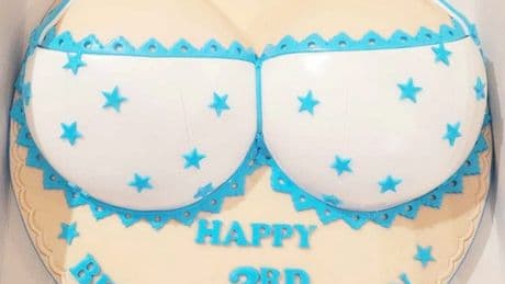 Mum defends ordering boob cake for son’s birthday to stop him breastfeeding
