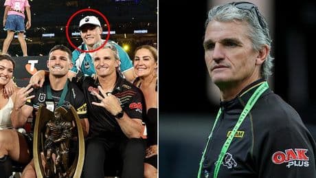 Ivan Cleary reacts to claims his son Jett is trying to ruin his brother Nathan's attempt to win a fifth straight grand final
