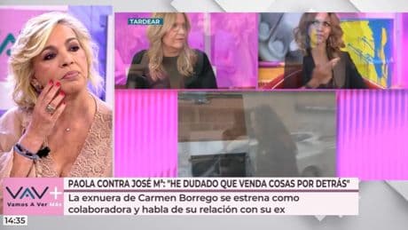 La pullita de Carmen Borrego a Paola Olmedo: &quot;No te preocupes, en la próxima boda estaré estupenda&quot;