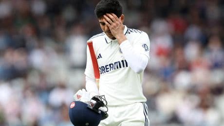Shubman Gill dismissed for century as England push for final-day win in fourth Test