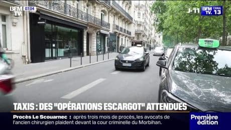 Mobilisation des taxis: de nouvelles "opérations escargot" attendues