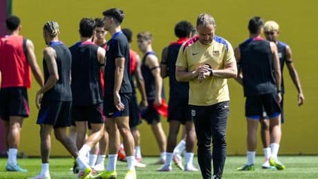 Entrenamiento del Barça, en imágenes