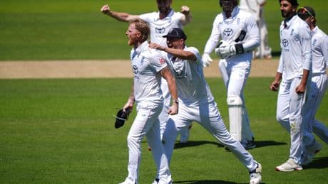 Ben Stokes claims vital run out at Lord’s as England toil in third Test