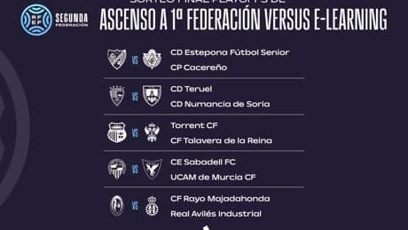 Definidos los cruces de las finales de los 'play-offs' de ascenso a Primera Federación