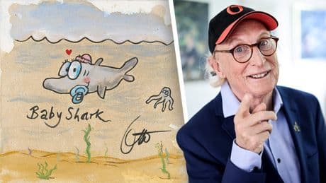 Für „Ein Herz für Kinder“ - „Baby Shark“-Gemälde von Otto bringt 30.600 Euro
