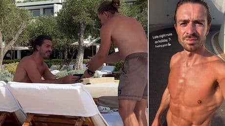 Jack Grealish 'conned' into paying fan's bill as the Man City star soaks up the sun in Greece after being left out of Pep Guardiola's Club World Cup squad