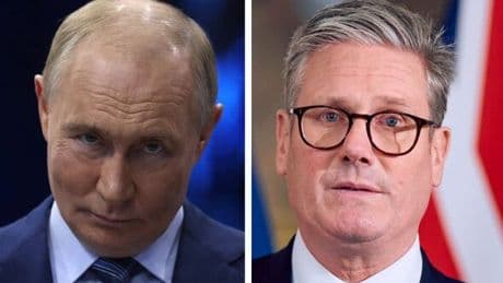 Putin plotting devastating strike on Kyiv 'at any time' as Starmer arrives in Ukraine