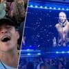 KIJK. Orlando Bloom amuseert zich zonder Katy Perry bij Oasis in Manchester: “Het wordt de hele avond karaoke”