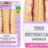 Tesco launches bizarre birthday cake SANDWICH after M&S' strawberries and cream offering