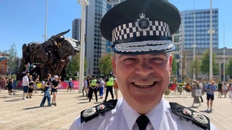 Two top cops accused of mocking a colleague’s Irish accent in ‘grossly offensive’ leaving video