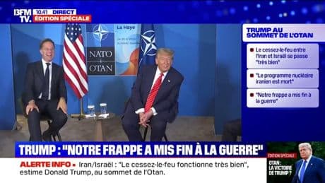 Donald Trump compare le conflit entre Israël et l'Iran à "deux enfants qui se battent dans une cour d'école"