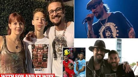 Former Premier League star and boyfriend of Diego Maradona's daughter accused of assaulting his own SON, 18, by his ex-wife