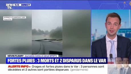 Fortes pluies: le bilan s'alourdit à 3 morts et 2 disparus dans le Var