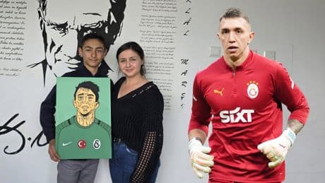 Hayran kalbiyle çizdi: Küçük Ünal'dan en büyük hayali için Muslera'ya çağrı