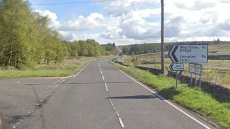 Cyclist dies after being knocked down by van on Scots road