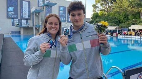 Chiara Pellicani, oro dal metro e d'argento nel mixed con Santoro agli Europei di tuffi
