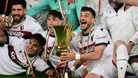 Coupe d'Italie : Bologne s’impose contre l’AC Milan et met fin à plus d’un demi-siècle d'attente
