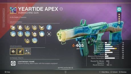 The Yeartide Apex God Rolls To Farm In ‘Destiny 2’ Before It Leaves For A Year