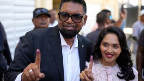 Guyana's president leads following general election in country awash in oil and gas wealth