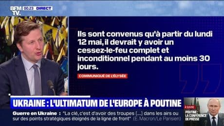 Ukraine : l'ultimatum de l'Europe à Poutine - 10/05