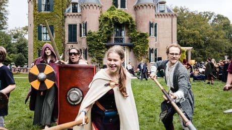 De centaur maakt de kinderen vrolijk
