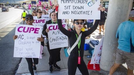 CUPE sues government to block 'unconstitutional' power used to end flight attendant strike