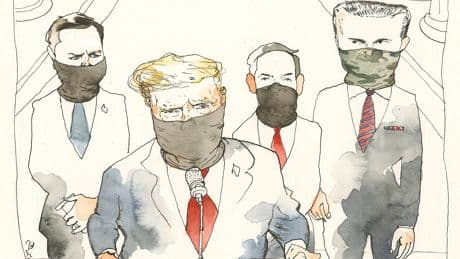Trump and Co. Mask Up Like ICE
