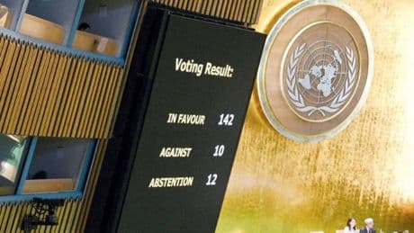 İsrail’e BM’de tokat gibi karar: 142 ‘Evet’, 10 ‘Hayır’, 12 ‘Çekimser’
