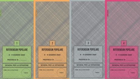 Referendum 8-9 giugno, i quesiti e le 5 schede: verde, arancione, grigia, rossa rubino e gialla. La guida
