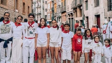 Verdeliss presume de Sanfermines con su escalerita familiar