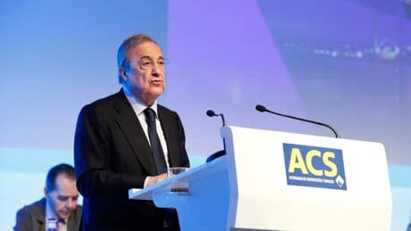 Florentino Pérez celebra los buenos resultados de ACS: &quot;Quien invirtió 1.000 euros en acciones en 1999, hoy tiene 23.000&quot;