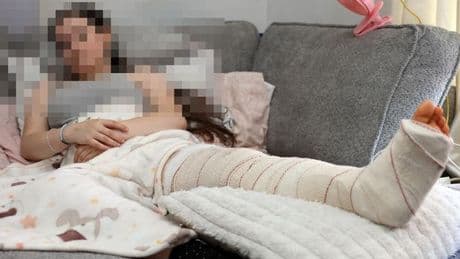 'My daughter broke her leg after panicking over outdated school rule'