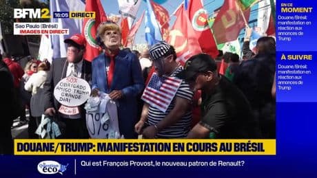 Droits de douane: manifestation devant le consulat américain au Brésil
