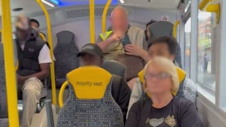 Fury as breastfeeding mum filmed on bus by man who replies 'F*** off...I'm English'
