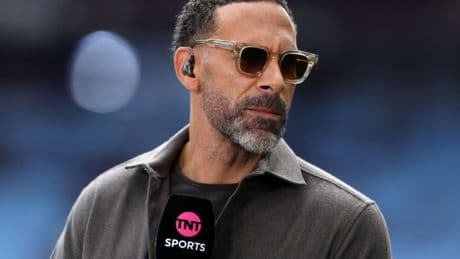 Why is Rio Ferdinand not on commentary for TNT Sports during PSG vs Arsenal?