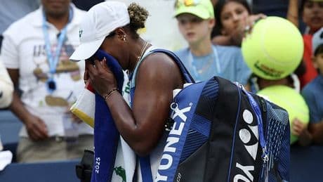 US Open star Taylor Townsend reduced to tears after letting EIGHT match points slip in agonizing defeat