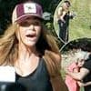 Shocking moment Denise Richards is confronted by cops as ex Aaron Phypers says he 'fears for his parents'