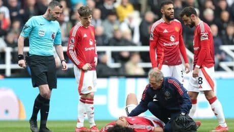 Man Utd suffer painful injury blow before Lyon clash as star limps off vs Newcastle