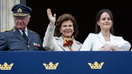 Newborn Princess Ines of Sweden makes palace balcony debut to celebrate king’s birthday