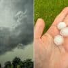 Onweersbuien trekken over Limburg: hagelbollen zo groot als knikkers uit de lucht gevallen