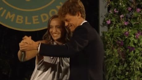 Jannik Sinner and Iga Swiatek celebrate first Wimbledon wins and share dance at Champions' Dinner