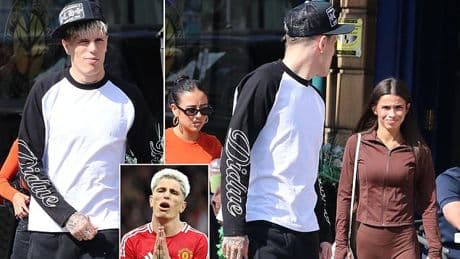 Man United outcast Alejandro Garnacho spotted on date with mystery brunette as uncertainty surrounds youngster's future