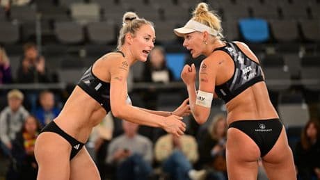 Beach-Volleyball in Hamburg - Louisa & Linda mit Affenzahn in die Weltspitze