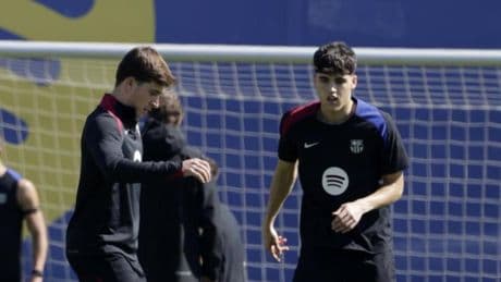 La postura de Pablo Torre en el Barça