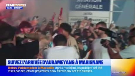 Pierre-Emerick Aubameyang a été accueilli en rockstar par les supporters marseillais
