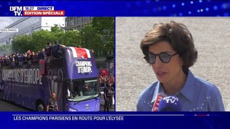 Sacre du PSG: "Paris a été la capitale de l'Europe hier", indique Rachida Dati, ministre de la Culture