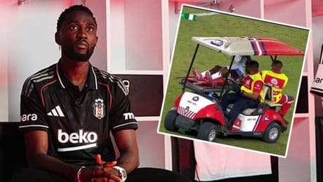 Beşiktaş'a Wilfred Ndidi şoku! Sedye ile sahayı terk etti...