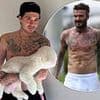 The meanings behind David and Brooklyn Beckham's 200 tattoos REVEALED - after nepo baby savagely covered up tribute to mum Victoria