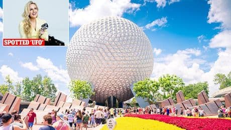 Mysterious 'UFO' caught hovering over Disney World before vanishing into the darkness: 'It's aliens'